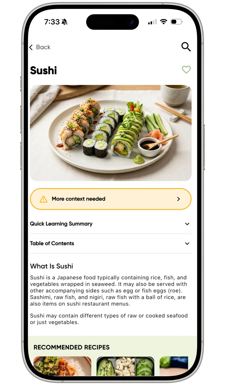 Pregnancy Food Checker - Know what's safe in pregnancy—instantly.